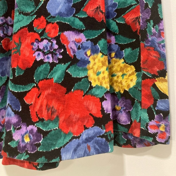 Floral Midi Skirt with Pockets - Picture 3 of 5